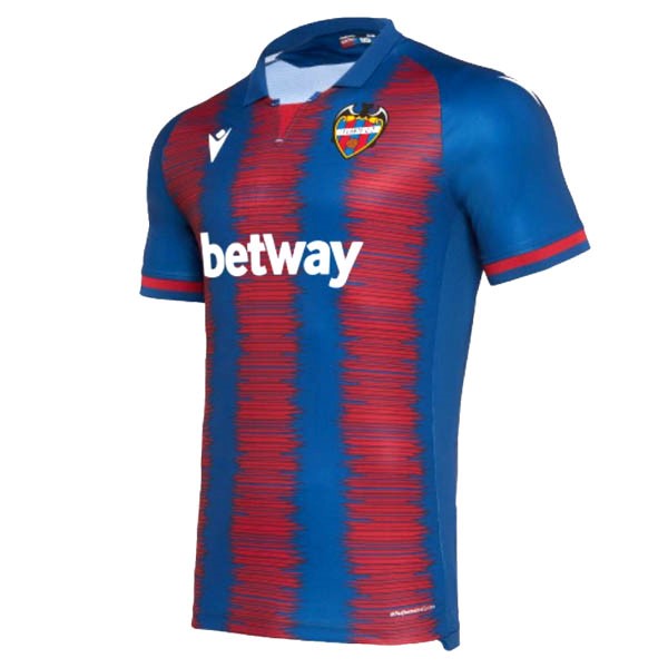 Camiseta Levante Macron Replica Primera Ropa 2019/20 Azul Rojo